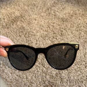 Versace Black and Gold Sunglasses